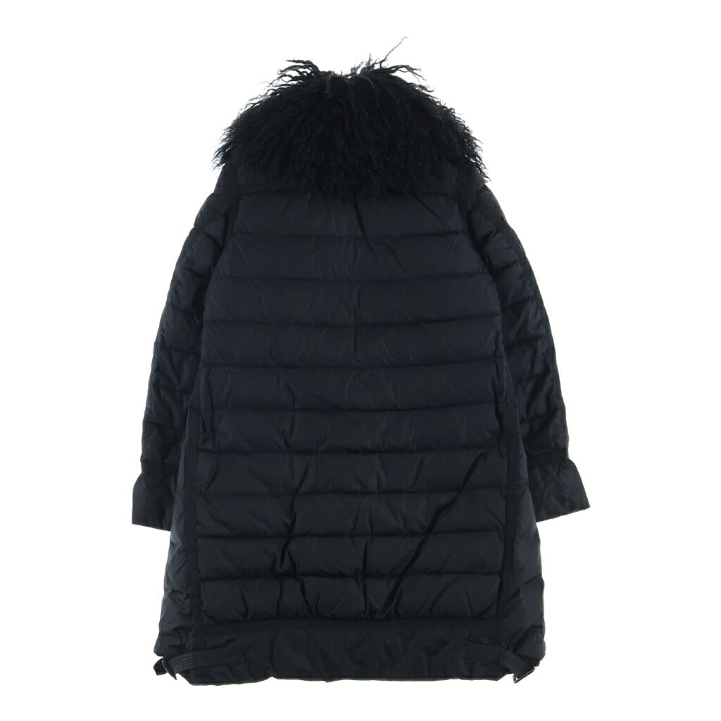 MONCLER(モンクレール) MACHI ファー付き ジップアップ ダウンジャケット ブラック レディース 2209S4931125