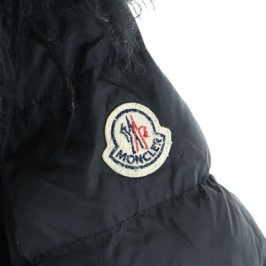 MONCLER(モンクレール) MACHI ファー付き ジップアップ ダウンジャケット ブラック レディース 2209S4931125