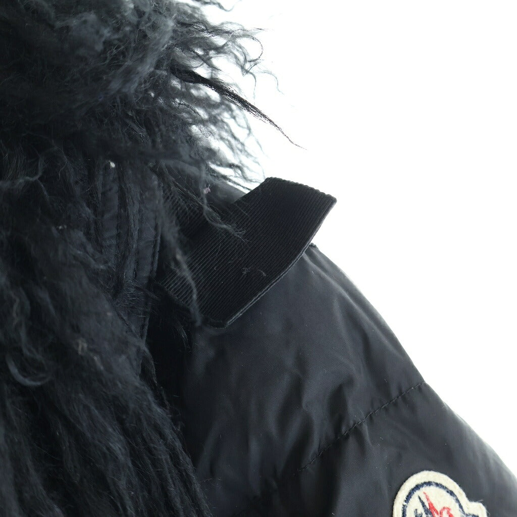 MONCLER(モンクレール) MACHI ファー付き ジップアップ ダウンジャケット ブラック レディース 2209S4931125