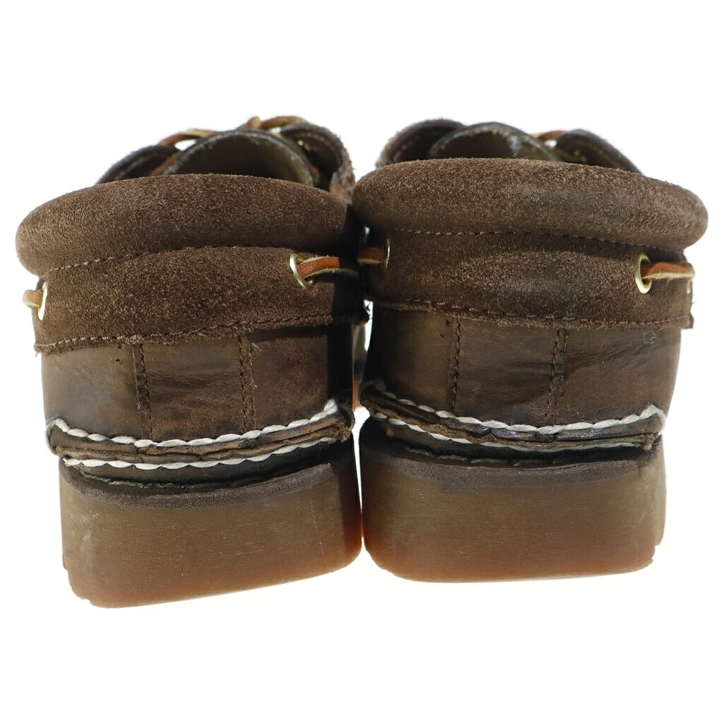 Timberland(ティンバーランド) 3-EYELET CLASSIC RUGSOLE デッキシューズ モカシン 靴 レザー ブラウン