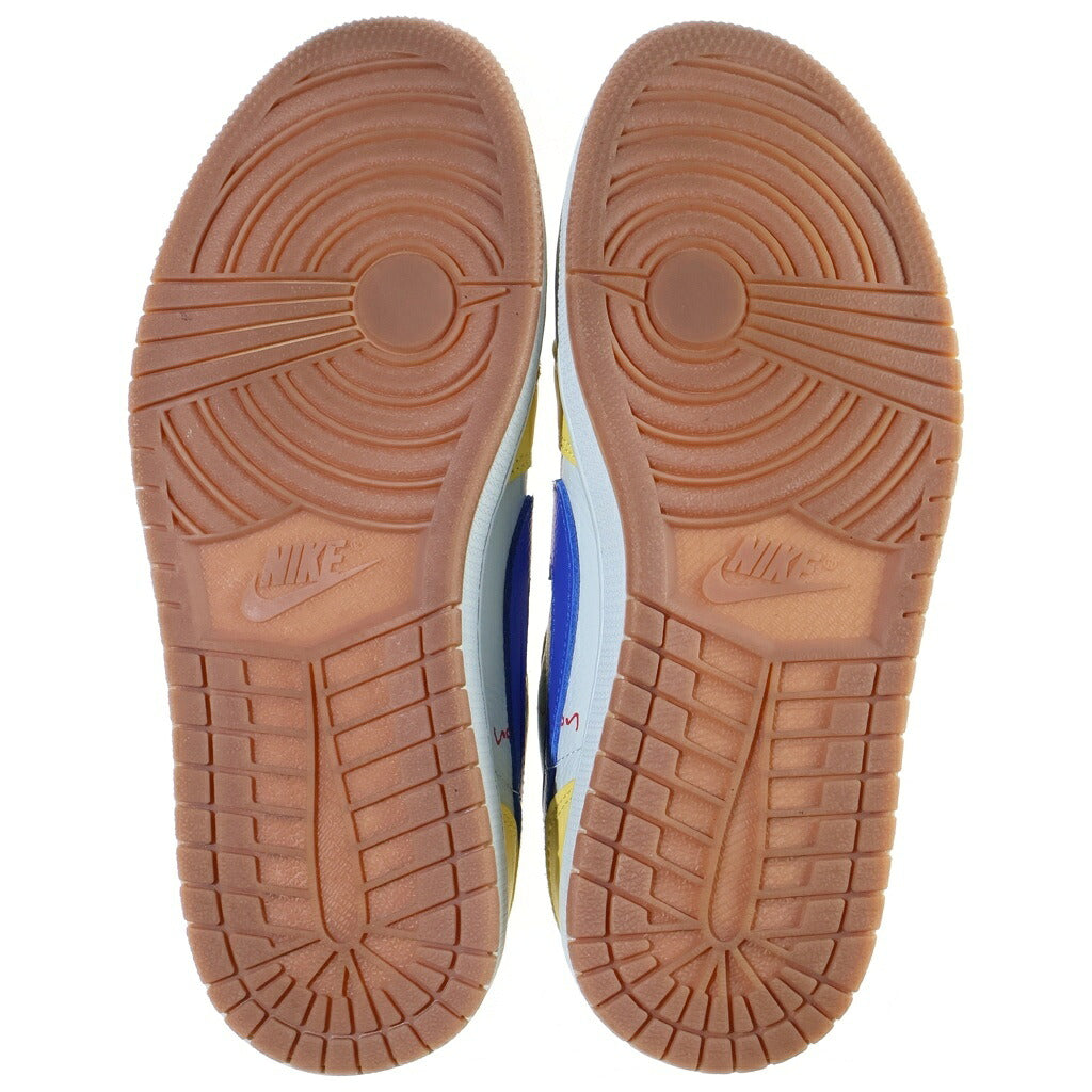 NIKE(ナイキ) ×Travis Scott WMNS AIR JORDAN1 RETRO LOW OG DZ4137-700 トラヴィススコット ウィメンズ エアジョーダン1 レトロ ローカットスニーカー イエロー/グレー US9.5/26.5cm