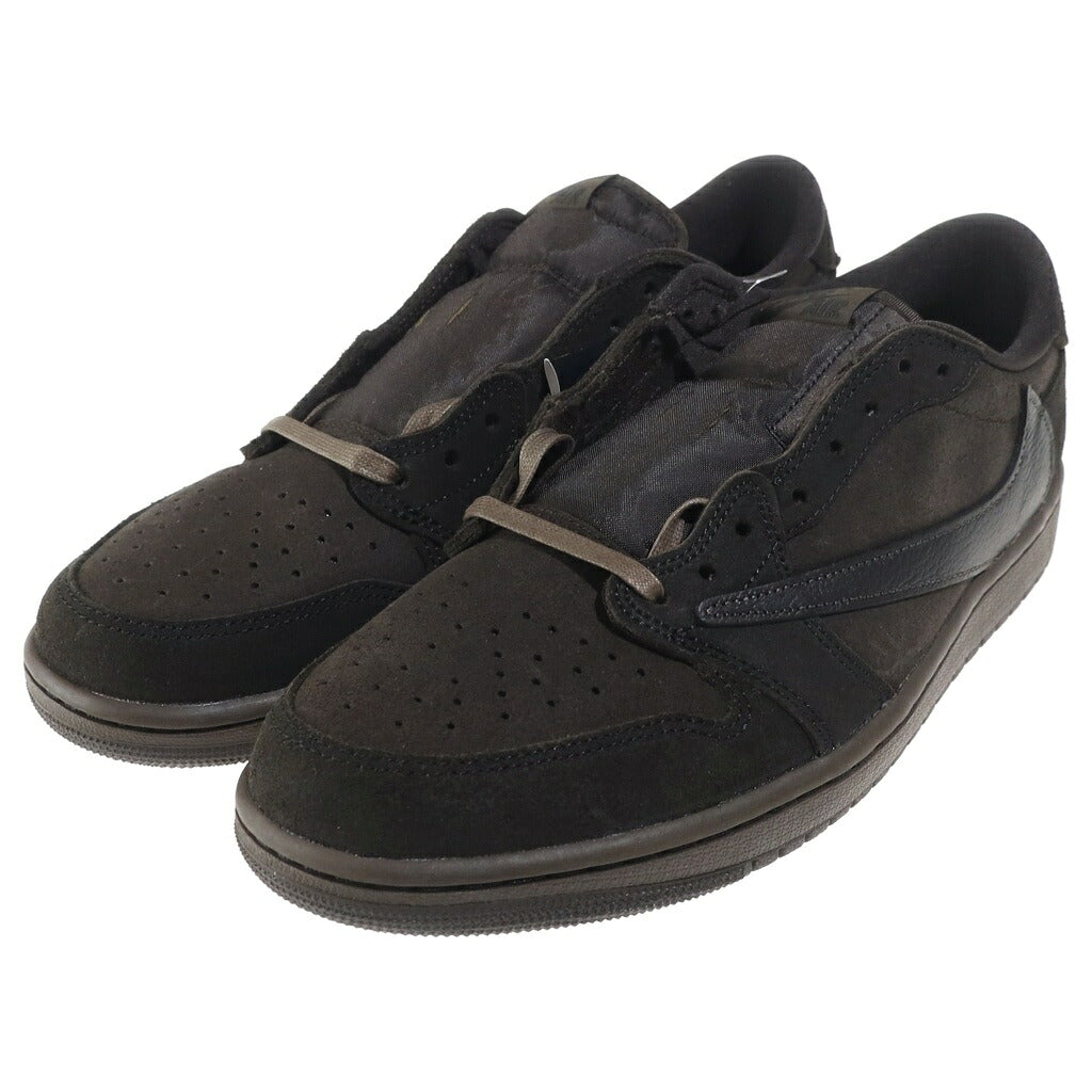 NIKE(ナイキ) ×TRAVIS SCOTT AIR JORDAN LOW OG SP VELVET BROWN DM7866-202 トラヴィススコット エアジョーダン 1 ベルベット ローカットスニーカー ブラウン US10.5/28.5cm