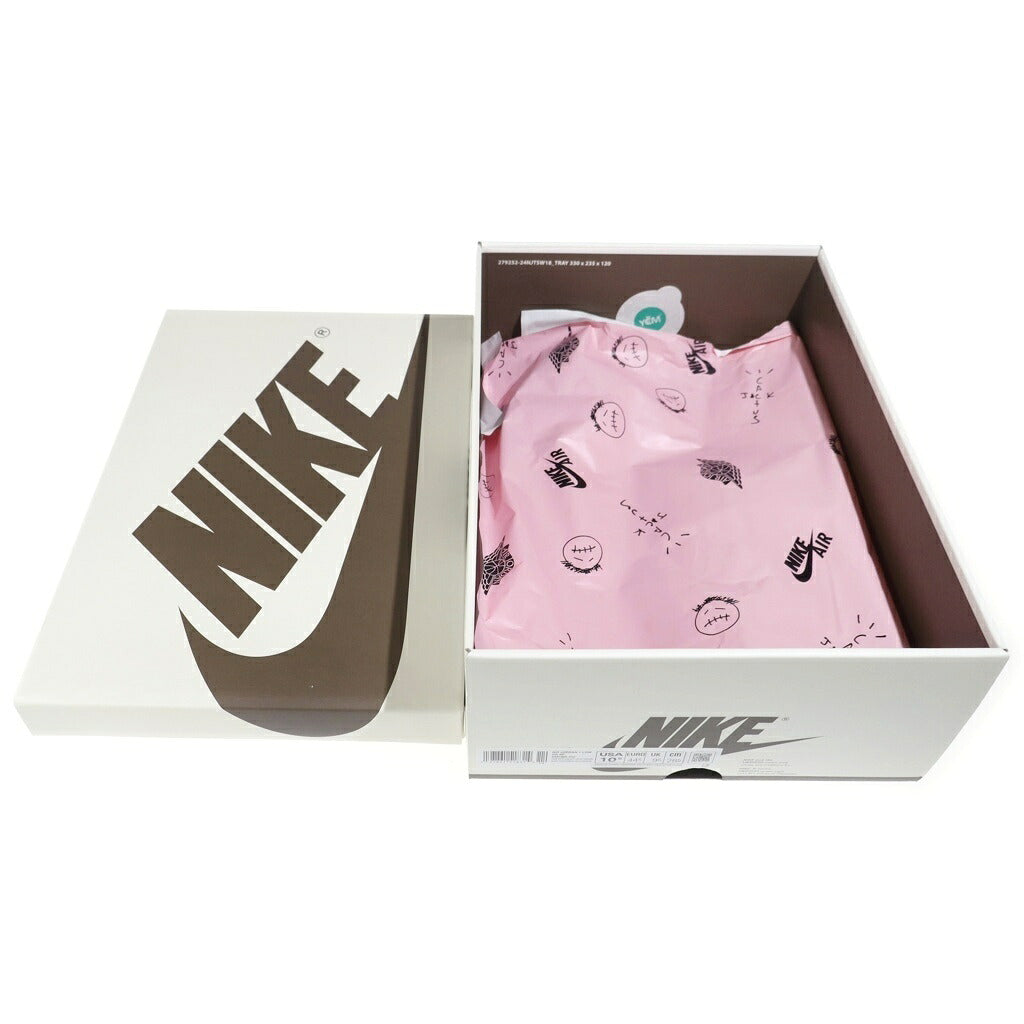 NIKE(ナイキ) ×TRAVIS SCOTT AIR JORDAN LOW OG SP VELVET BROWN DM7866-202 トラヴィススコット エアジョーダン 1 ベルベット ローカットスニーカー ブラウン US10.5/28.5cm