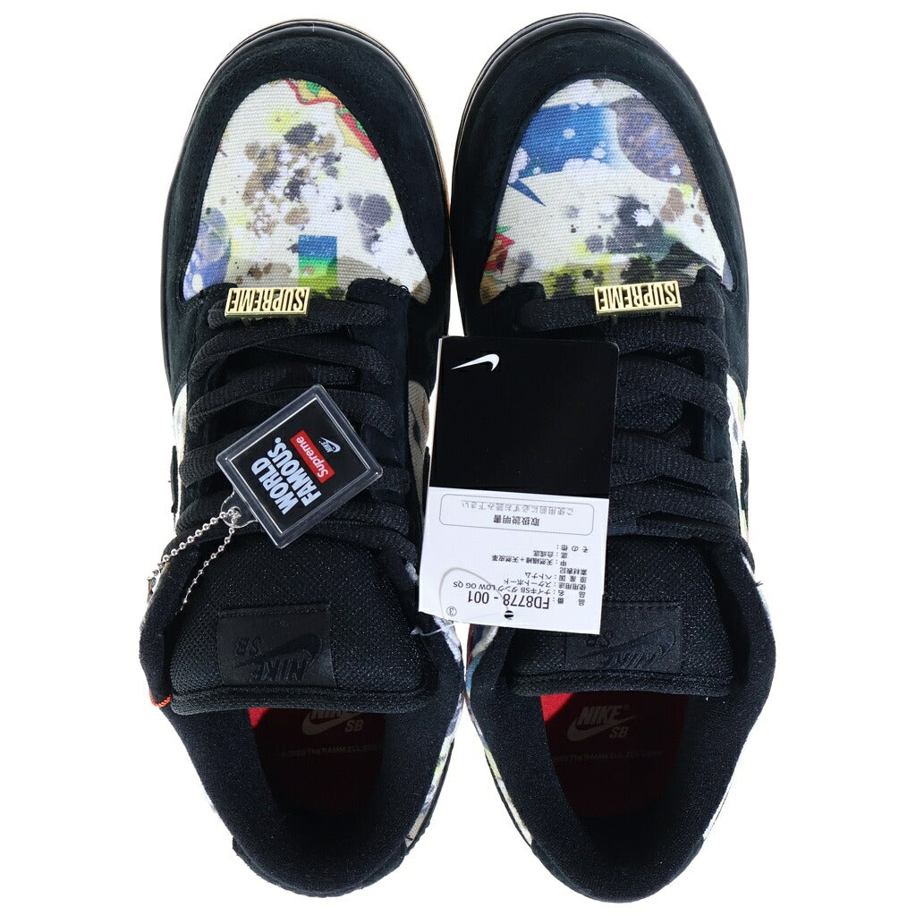 NIKE SB(ナイキエスビー) ×SUPREME DUNK LOW RAMMELLZEE FD8778-001 シュプリーム ダンク ラメルジー ローカットスニーカー マルチ US10.5/28.5cm