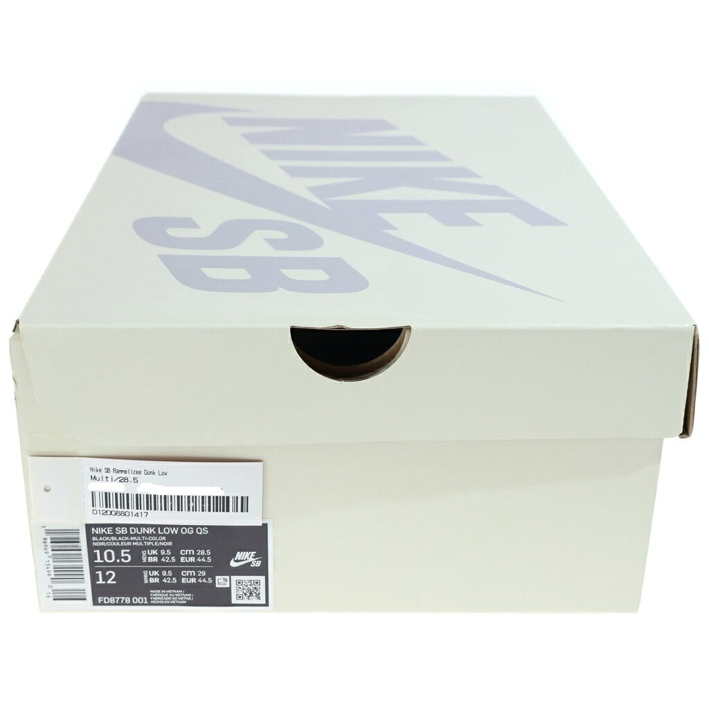 NIKE SB(ナイキエスビー) ×SUPREME DUNK LOW RAMMELLZEE FD8778-001 シュプリーム ダンク ラメルジー ローカットスニーカー マルチ US10.5/28.5cm