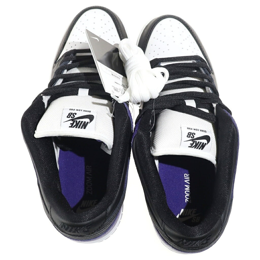 NIKE SB(ナイキエスビー) DUNK LOW PRO COURT PURPLE BQ6817-500 ダンク プロ ローカットスニーカー パープル/ホワイト/ブラック US10.5/28.5cm
