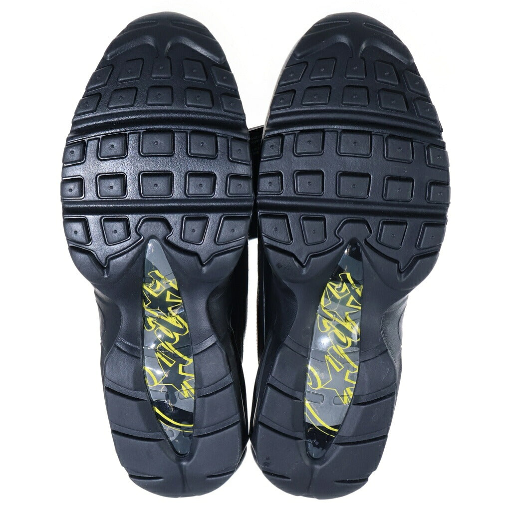 NIKE(ナイキ) ×CORTEIZ AIR MAX 95 BLACK AND TOUR YELLOW FB2709-003 コーテイズ エアマックス95 ローカットスニーカー ブラック/イエロー US11/29cm