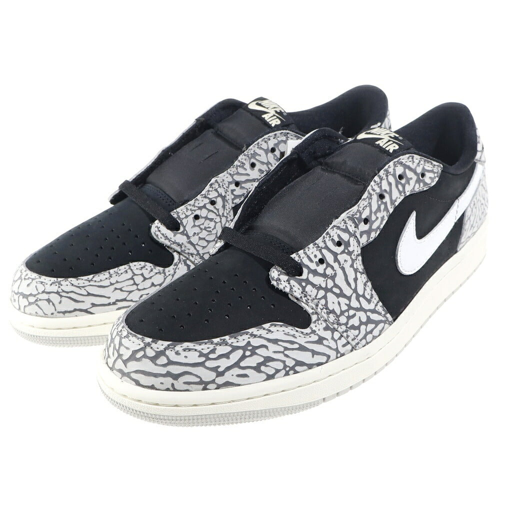 NIKE(ナイキ) AIR JORDAN 1 RETRO LOW OG BLACK CEMENT CZ0790-001 エアジョーダン1 ブラックセメント ローカットスニーカー ブラック/グレー US10.5/28.5cm