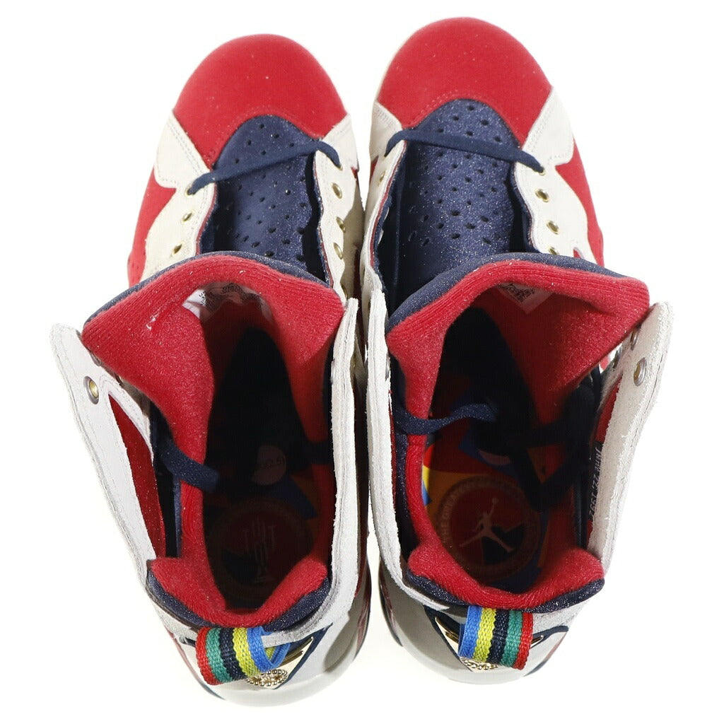NIKE(ナイキ) TROPHY ROOM AIR JORDAN 7 TRUE RED AND OBSIDIAN DM1195-474 トロフィールーム エアジョーダン7 ハイカットスニーカー ホワイト/レッド US10/28cm