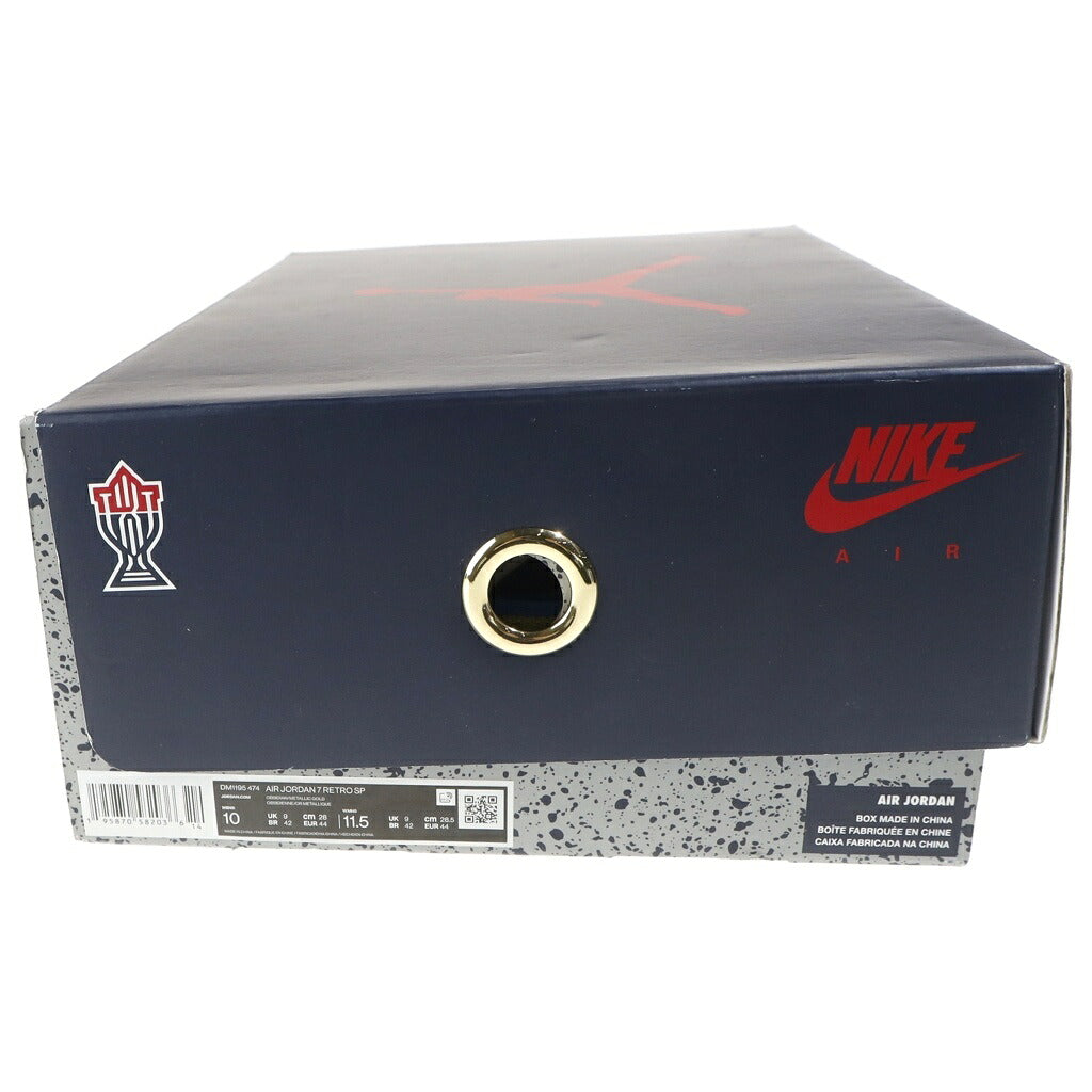 NIKE(ナイキ) TROPHY ROOM AIR JORDAN 7 TRUE RED AND OBSIDIAN DM1195-474 トロフィールーム エアジョーダン7 ハイカットスニーカー ホワイト/レッド US10/28cm
