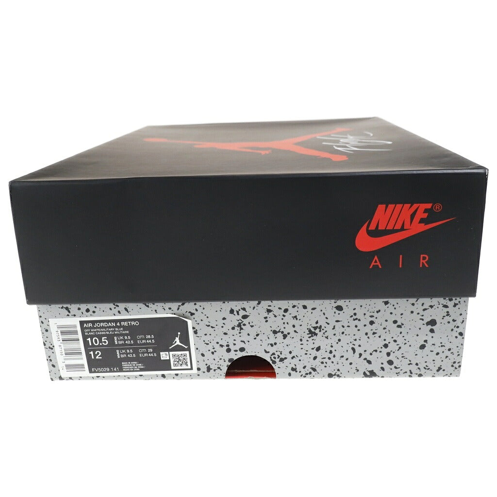 NIKE(ナイキ) AIR JORDAN 4 RETRO INDUSTRIAL BLUE FV5029-141 エアジョーダン4 レトロ ローカットスニーカー ホワイト/ブルー US10.5/28.5cm
