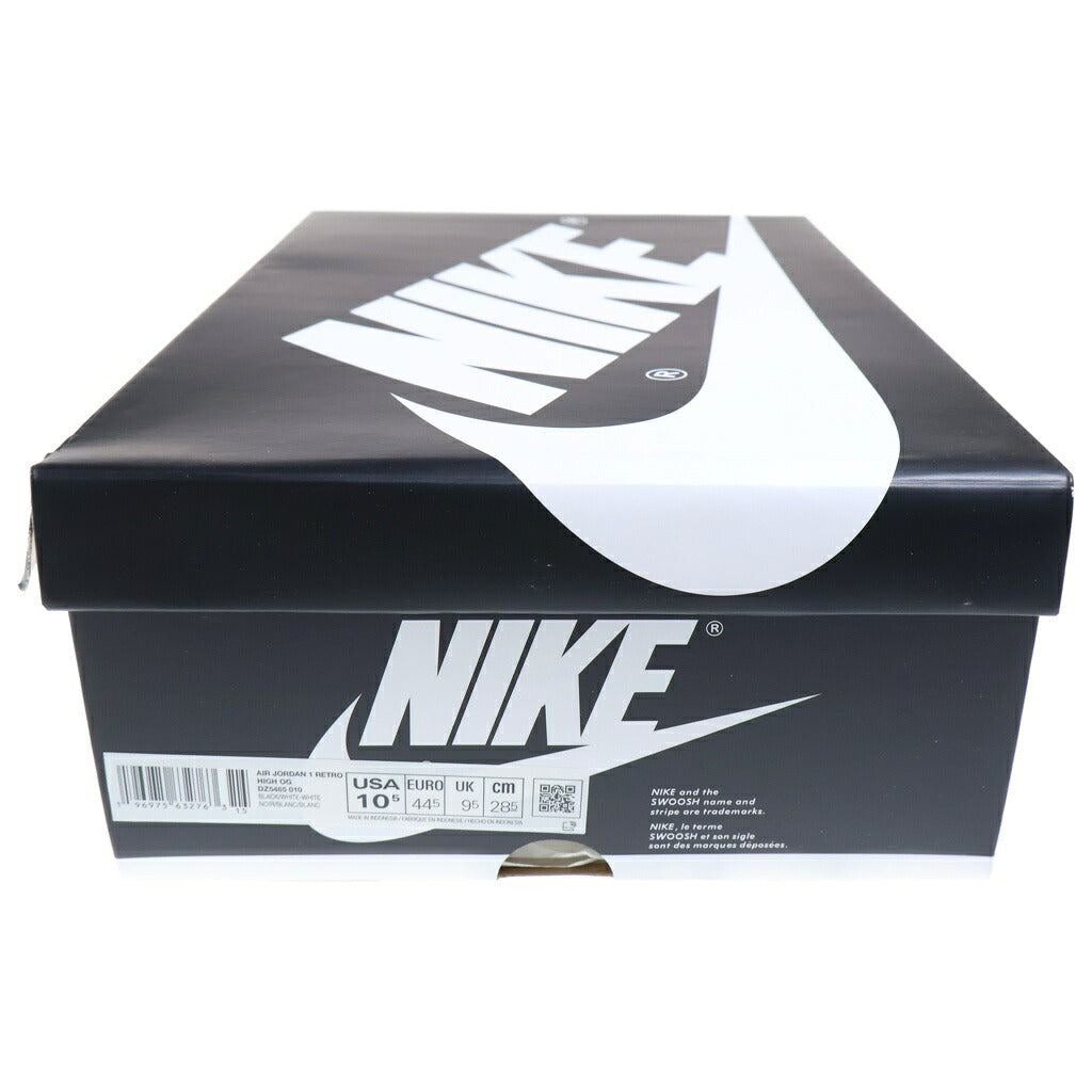 NIKE(ナイキ) AIR JORDAN 1 RETRO HIGH OG DZ5485-010 エアジョーダン1 レトロ ハイカットスニーカー ブラック/ホワイト US10.5/28.5cm