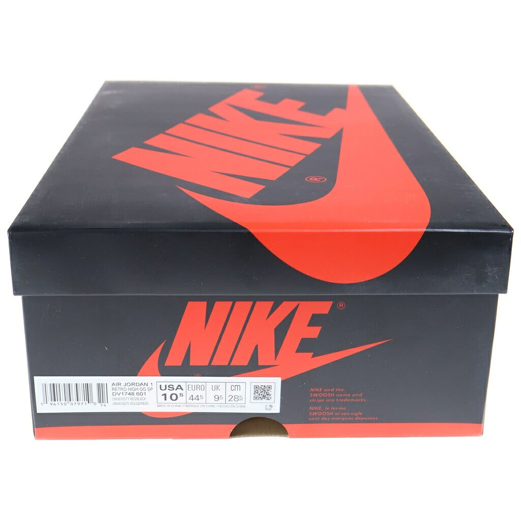 NIKE(ナイキ) AIR JORDAN 1 RETRO HIGH OG SP UNIVERSITY RED エアジョーダン1 レトロ ユニバーシティレッド ハイカットスニーカー レッド US10.5/28.5cm