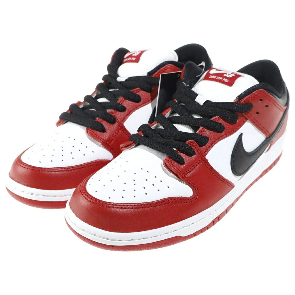 NIKE SB(ナイキエスビー) DUNK LOW PRO J-PACK CHICAGO/VARSITY RED AND WHITE BQ6817-600 ダンク シカゴ ローカットスニーカー レッド/ホワイト US10.5/28.5cm
