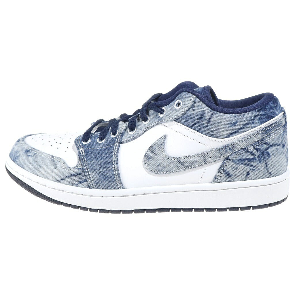 NIKE(ナイキ) AIR JORDAN 1 LOW WASHED DENIM CZ8455-100 エアジョーダン1 ウォッシュドデニム ローカットスニーカー インディゴ/ホワイト US10.5/28.5cm