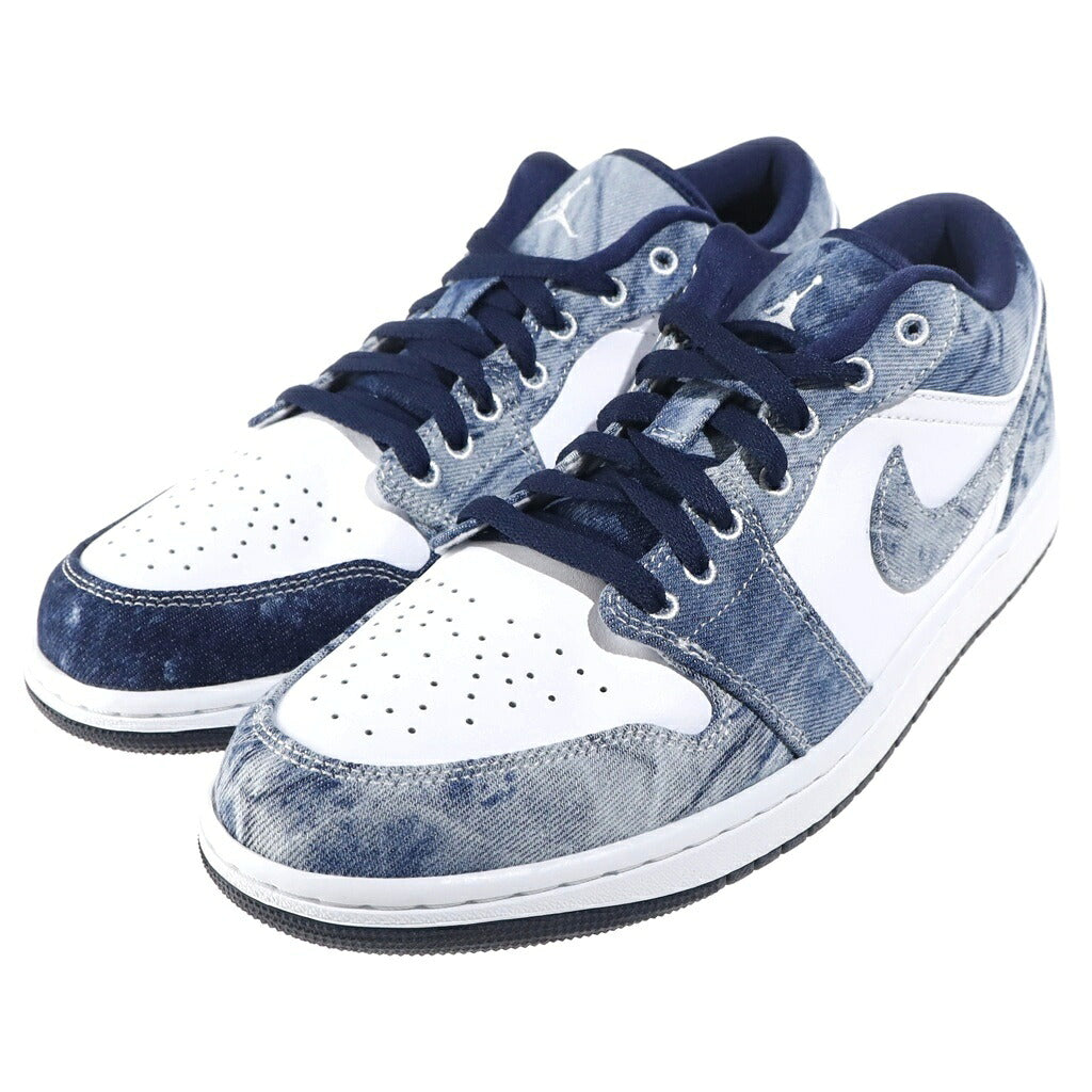 NIKE(ナイキ) AIR JORDAN 1 LOW WASHED DENIM CZ8455-100 エアジョーダン1 ウォッシュドデニム ローカットスニーカー インディゴ/ホワイト US10.5/28.5cm