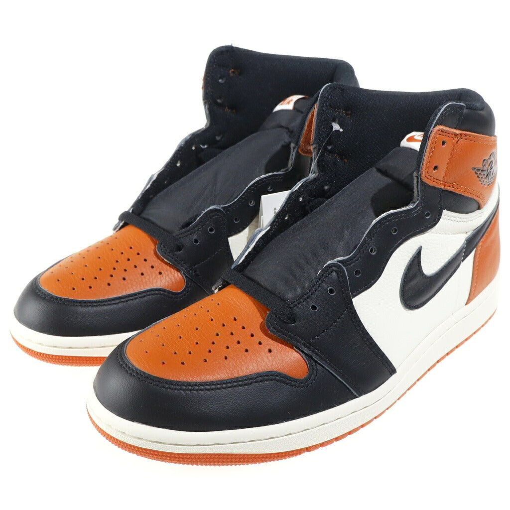 NIKE(ナイキ) AIR JORDAN 1 RETRO HIGH OG SHATTERED BACKBOARD DZ5485-008 エアジョーダン1 シャッタードバックボード ハイカットスニーカー オレンジ/ブラック/ホワイト US10.5/28.5cm