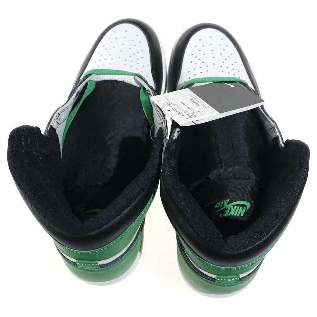 NIKE(ナイキ) AIR JORDAN 1 RETRO HIGH OG CELTICS/BLACK AND LUCKY GREEN DZ5485-031 エアジョーダン1 レトロ セルティックス ハイカットスニーカー グリーン/ブラック/ホワイト US10/28cm