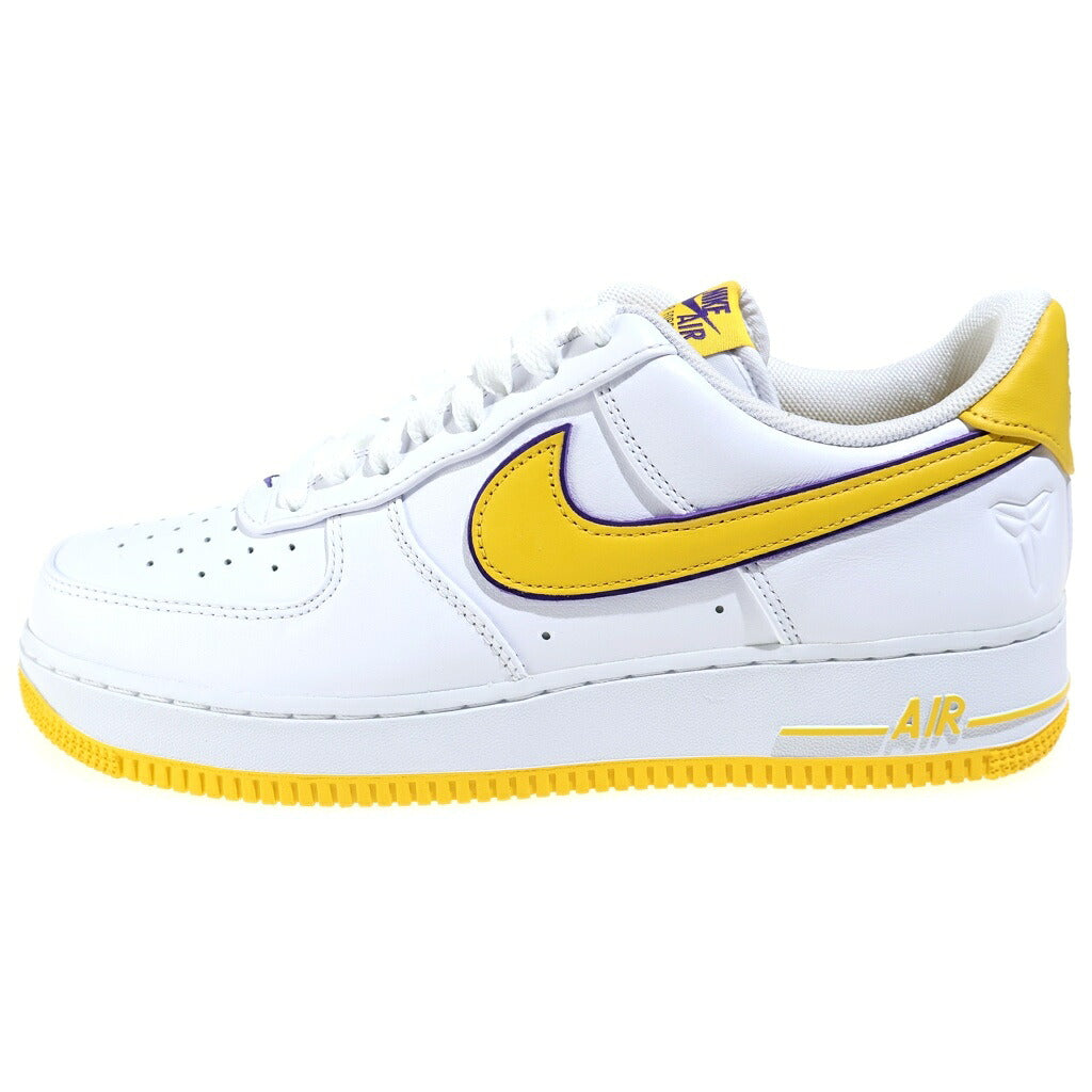 NIKE(ナイキ) ×KOBE BRYANT AIR FORCE 1 LOW RETRO QS FZ1151-100 コービーブライアント エアフォース1 ローカットスニーカー ホワイト/イエロー US10.5/28.5cm