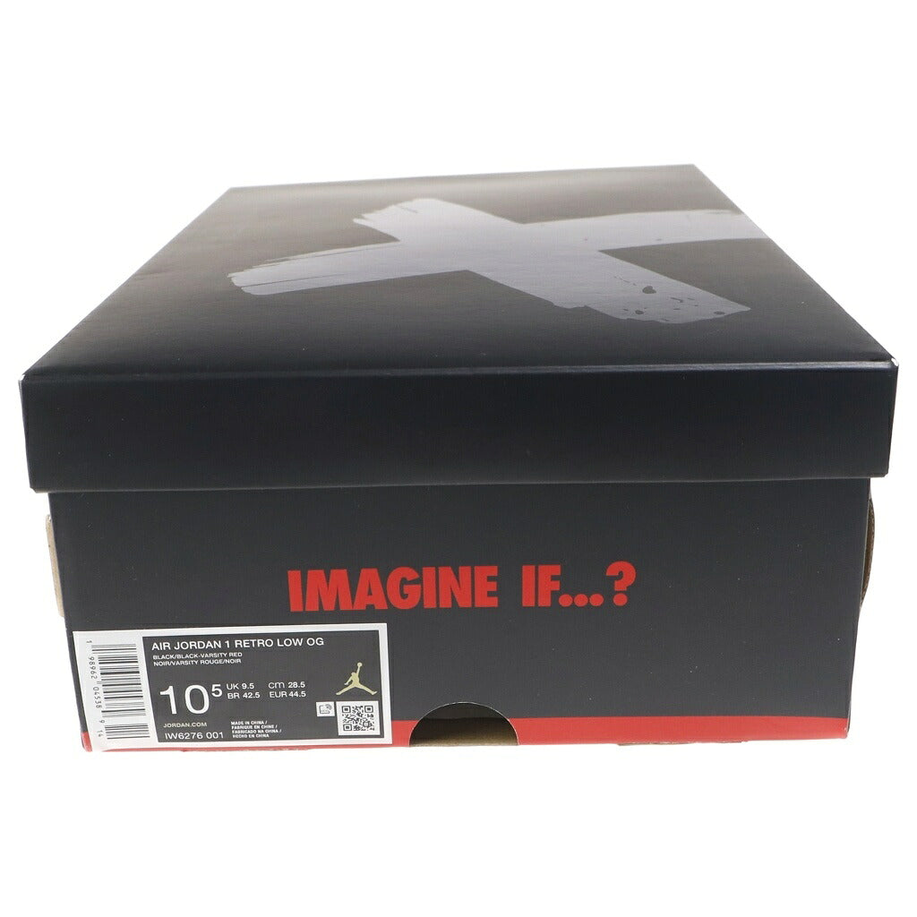 NIKE(ナイキ) AIR JORDAN 1 RETRO LOW OG BANNED IW6276-001 エアジョーダン1 バーンド ローカットスニーカー ブラック/レッド US10.5/28.5cm