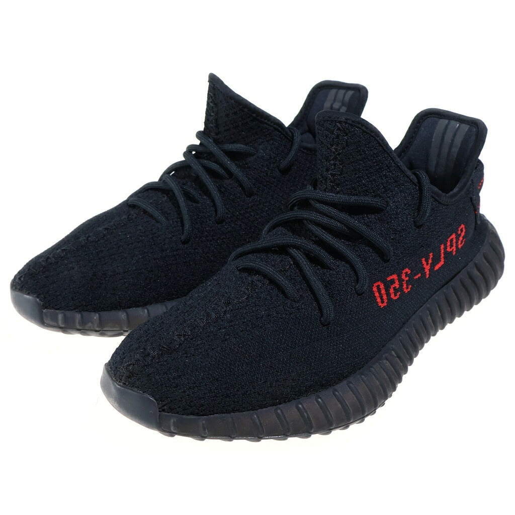 adidas(アディダス) YEEZY BOOST 350 V2 CORE BLACK/RED CP9652 イージーブースト 350V2 コアブラック ローカットスニーカー ブラック/レッド US8.5/26.5cm