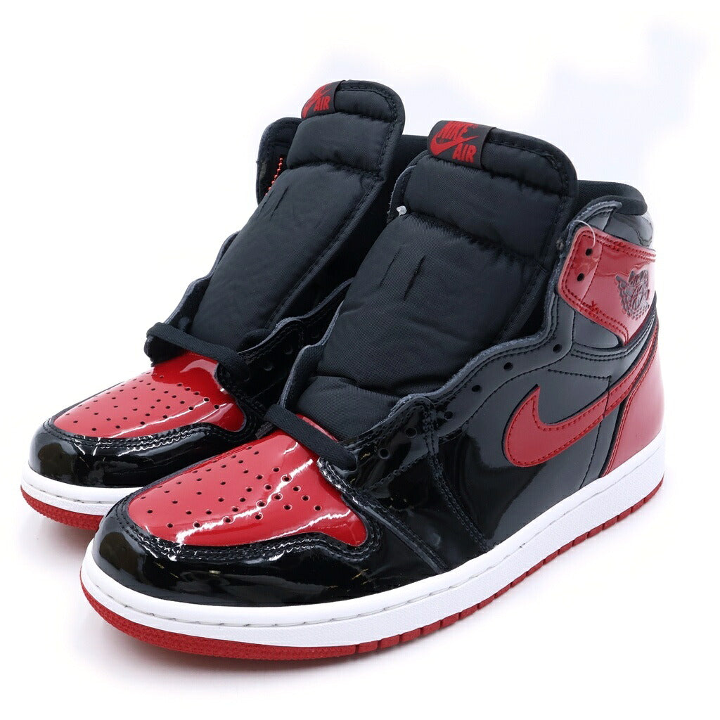 NIKE(ナイキ) AIR JORDAN 1 HIGH OG PATENT BRED 555088-063 エアジョーダン1 パテントブレッド ハイカットスニーカー レッド/ブラック US8.5/26.5cm