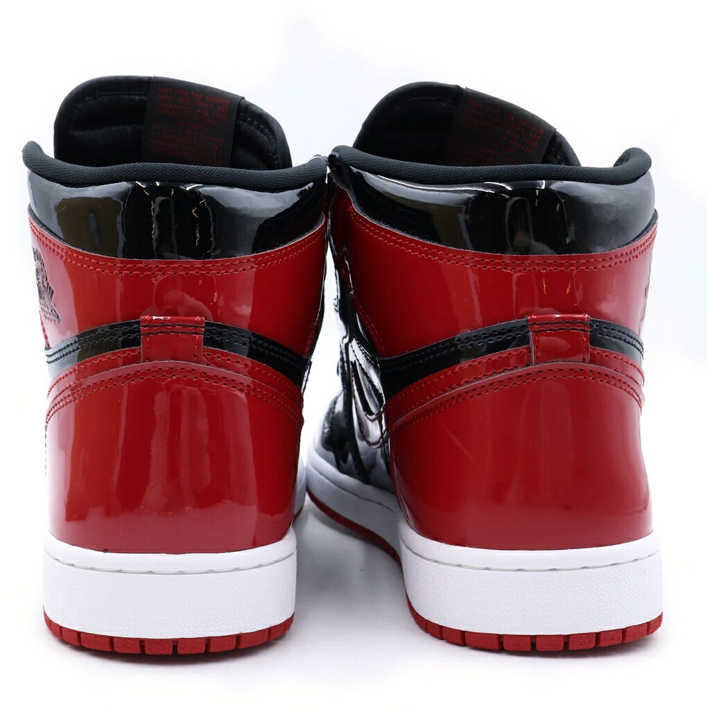 NIKE(ナイキ) AIR JORDAN 1 HIGH OG PATENT BRED 555088-063 エアジョーダン1 パテントブレッド ハイカットスニーカー レッド/ブラック US8.5/26.5cm