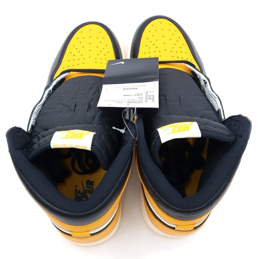 NIKE(ナイキ) AIR JORDAN 1 RETRO HIGH OG TAXI 555088-711 エアジョーダン1 レトロ タクシー ハイカットスニーカー イエロー/ホワイト/ブラック US8.5/26.5cm