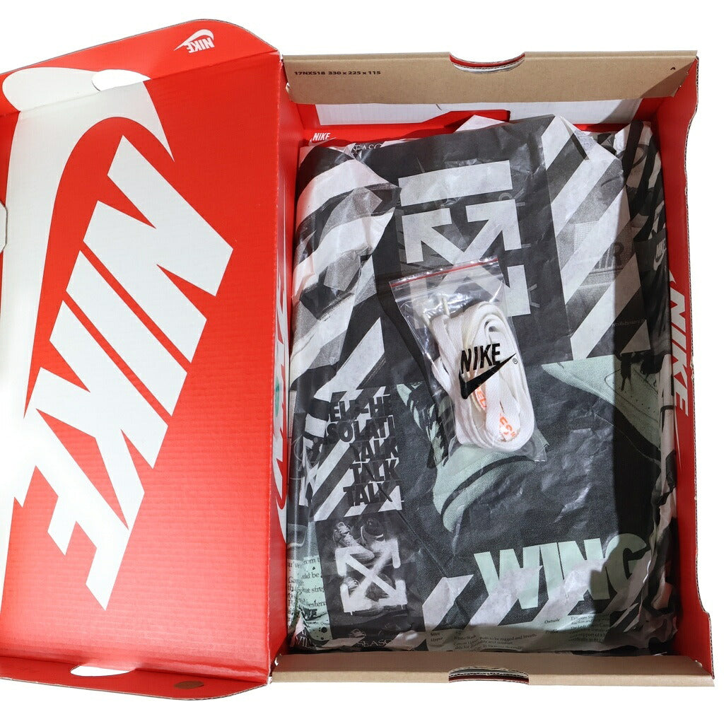 NIKE(ナイキ) ×OFF-WHITE AIR MAX 90 AA7293-001 オフホワイト エアマックス90 ローカットスニーカー ブラック US8.5/26.5cm