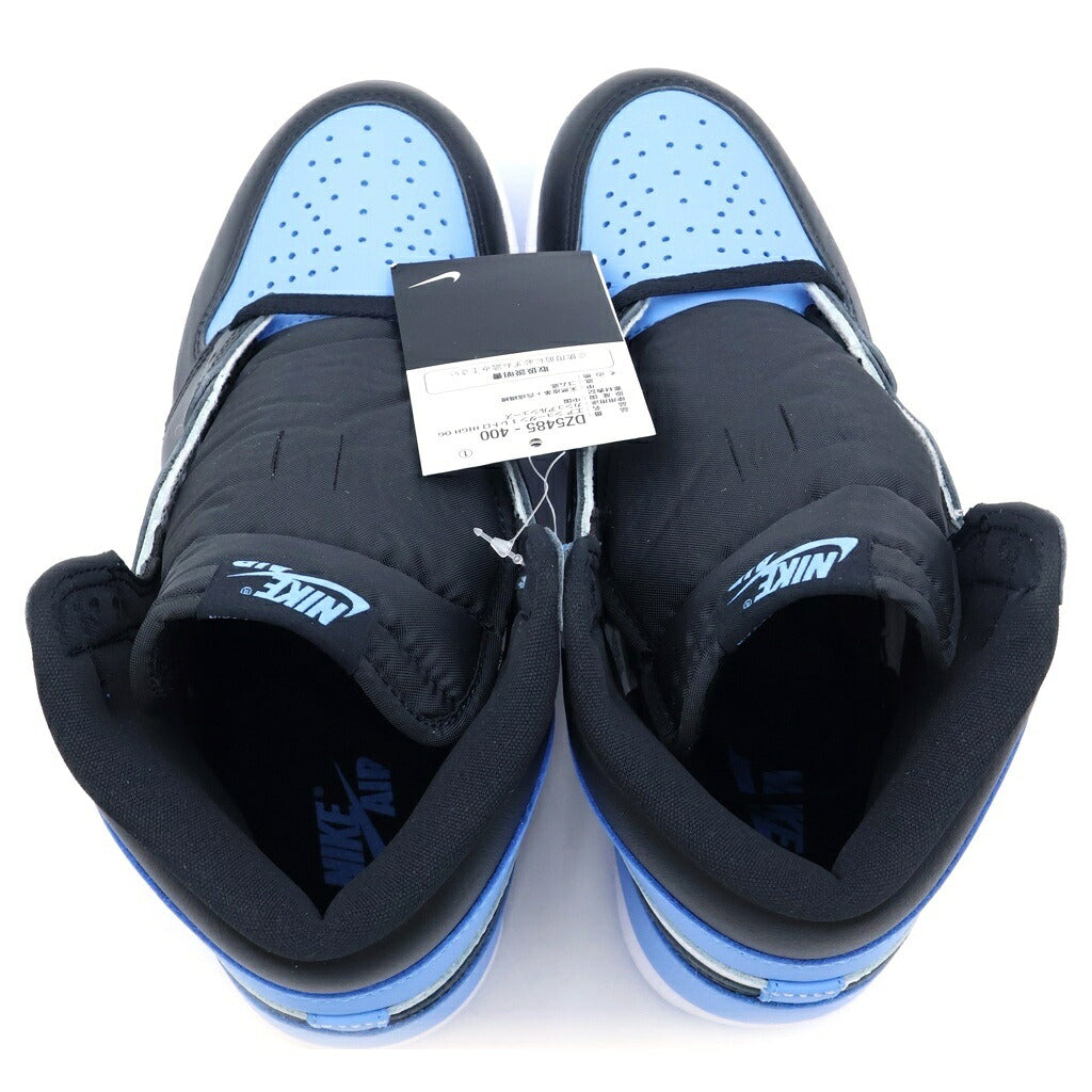 NIKE(ナイキ) AIR JORDAN 1 RETRO HIGH OG UNIVERSITY BLUE/UNC TOE DZ5485-400 エアジョーダン1 レトロ ユニバーシティブルー ハイカットスニーカー ブルー/ホワイト US8.5/26.5cm