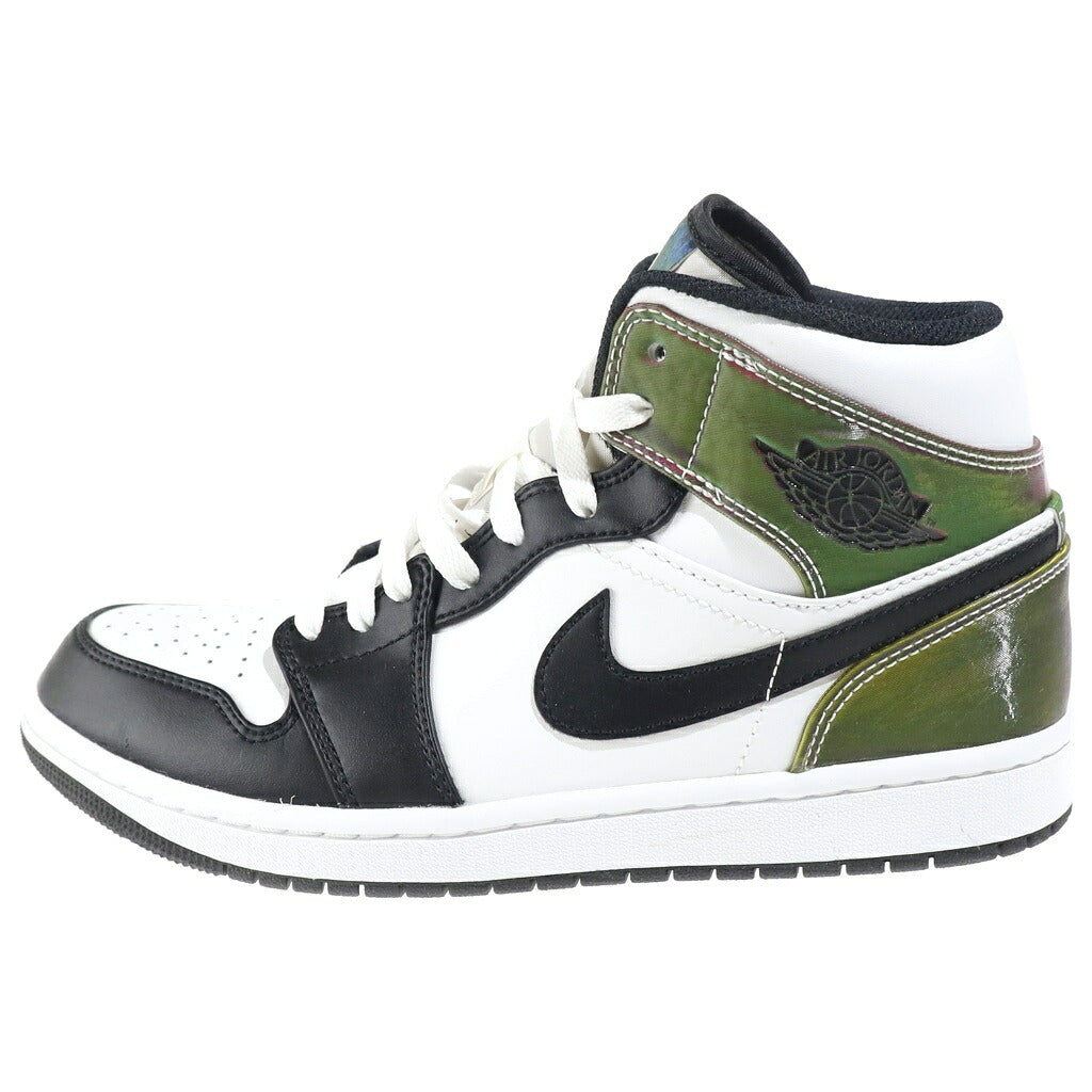 NIKE(ナイキ) AIR JORDAN 1 MID HEAT SENSITIVE PANELS DM7802-100 エアジョーダン1 ヒート センシティブ パネル ハイカットスニーカー ホワイト/ブラック/マルチ US8.5/26.5cm