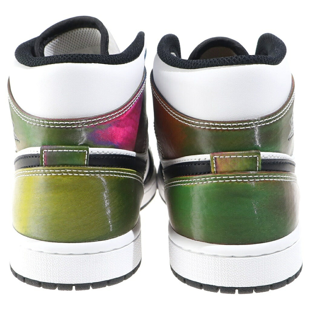 NIKE(ナイキ) AIR JORDAN 1 MID HEAT SENSITIVE PANELS DM7802-100 エアジョーダン1 ヒート センシティブ パネル ハイカットスニーカー ホワイト/ブラック/マルチ US8.5/26.5cm
