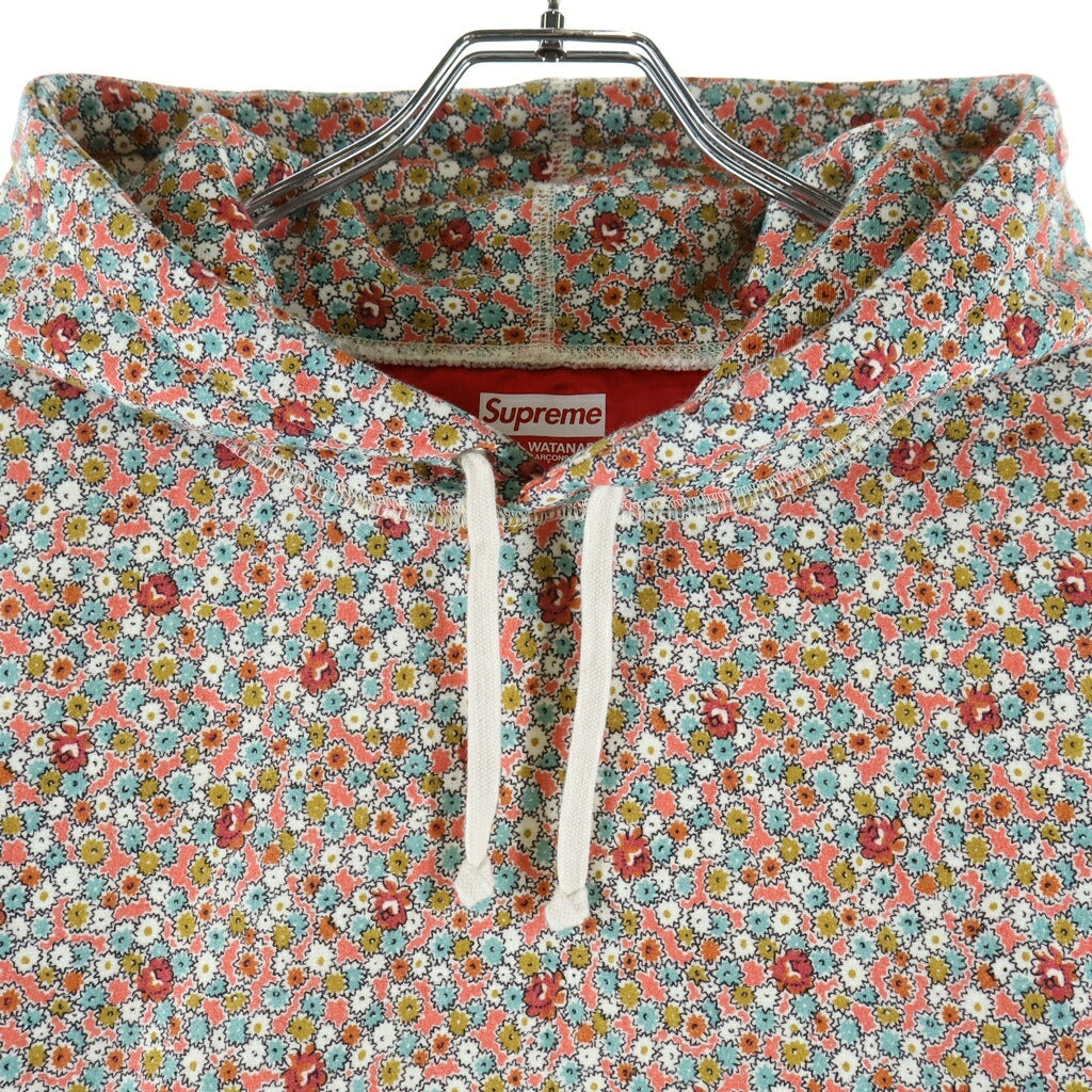 SUPREME(シュプリーム) 21AW ×JUNYA WATANABE COMME des GARCONS MAN Hooded Sweatshirt Pink Flowers ジュンヤワタナベ フラワー総柄 フーデッド プルオーバー スウェット トレーナー ピンク