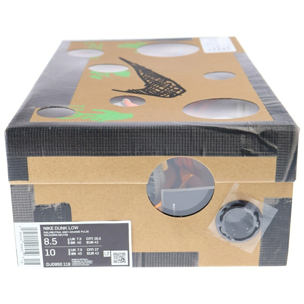 NIKE(ナイキ) ×OFF-WHITE DUNK LOW 1 OF 50 LOT.19 オフホワイト ダンク ワンオブフィフティー ロット19 ローカットスニーカー ホワイト US8.5/26.5cm