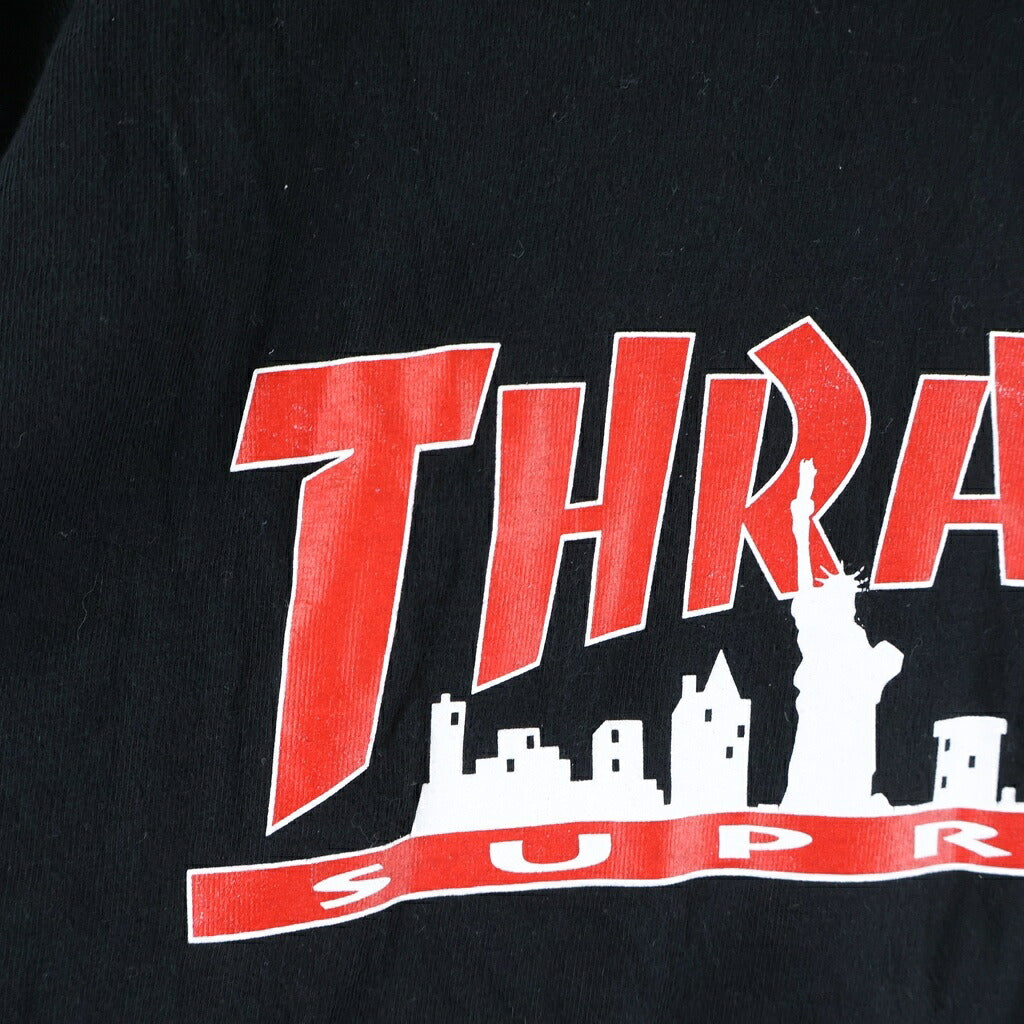 SUPREME(シュプリーム) 21AW ×Thrasher Skyline Tee スラッシャー スカイライン 半袖Tシャツ ブラック