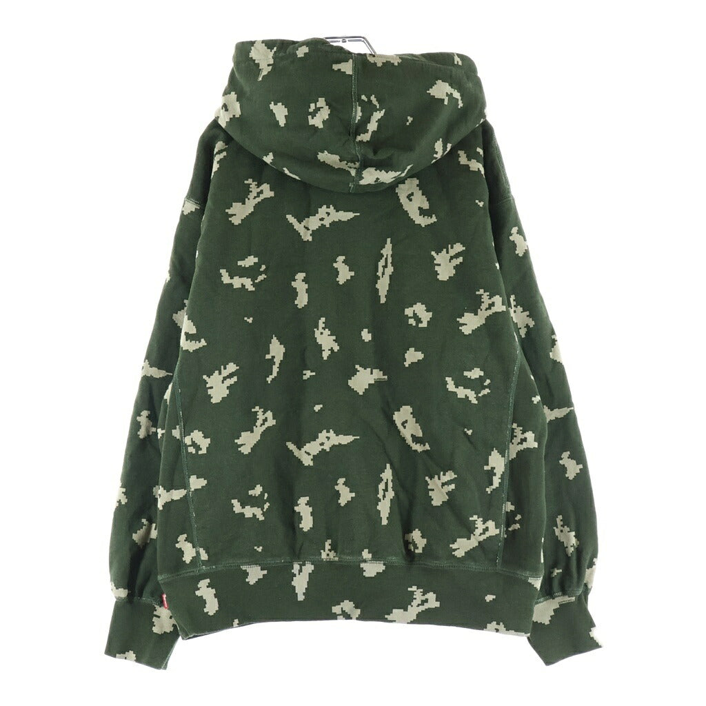 SUPREME(シュプリーム) 21AW Box Logo Hooded Sweatshirt デジタルカモフラージュ総柄 ボックスロゴデザイン フーデッド プルオーバー スウェット パーカー カーキ