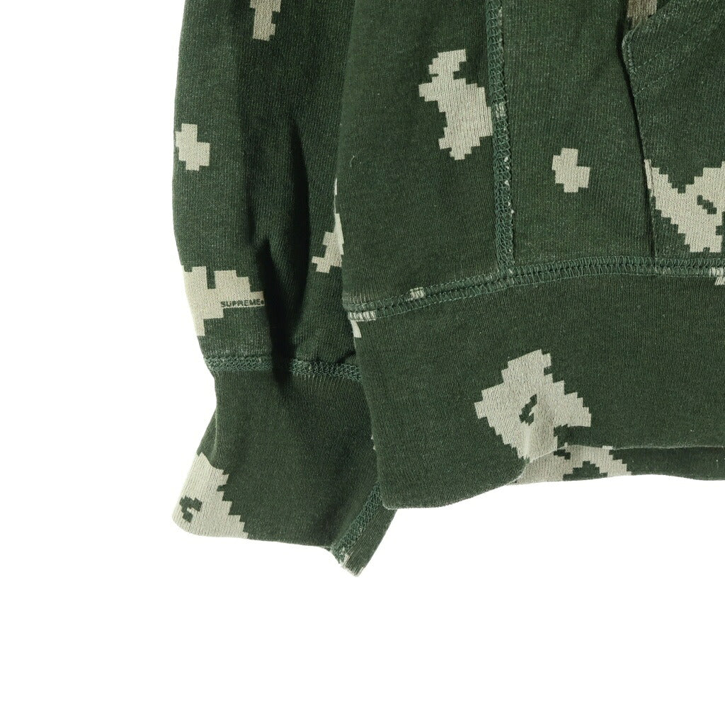 SUPREME(シュプリーム) 21AW Box Logo Hooded Sweatshirt デジタルカモフラージュ総柄 ボックスロゴデザイン フーデッド プルオーバー スウェット パーカー カーキ