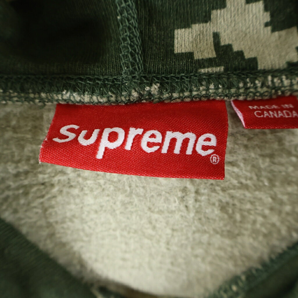 SUPREME(シュプリーム) 21AW Box Logo Hooded Sweatshirt デジタルカモフラージュ総柄 ボックスロゴデザイン フーデッド プルオーバー スウェット パーカー カーキ