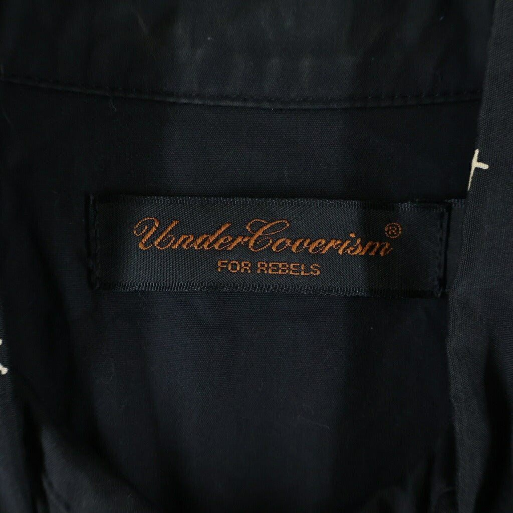 UNDERCOVER(アンダーカバー) 02AW 魔女期 クロスドット フリル ドレスシャツ ブラック M249