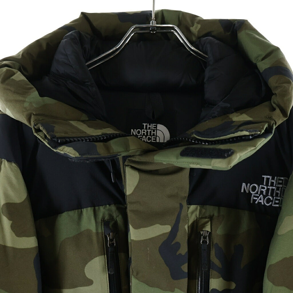THE NORTH FACE(ザノースフェイス) NOVELTY BALTRO LIGHT JACKET ノベルティ バルトロ ライト カモ柄 ジップアップ ナイロン ダウンジャケット カーキ ND91951
