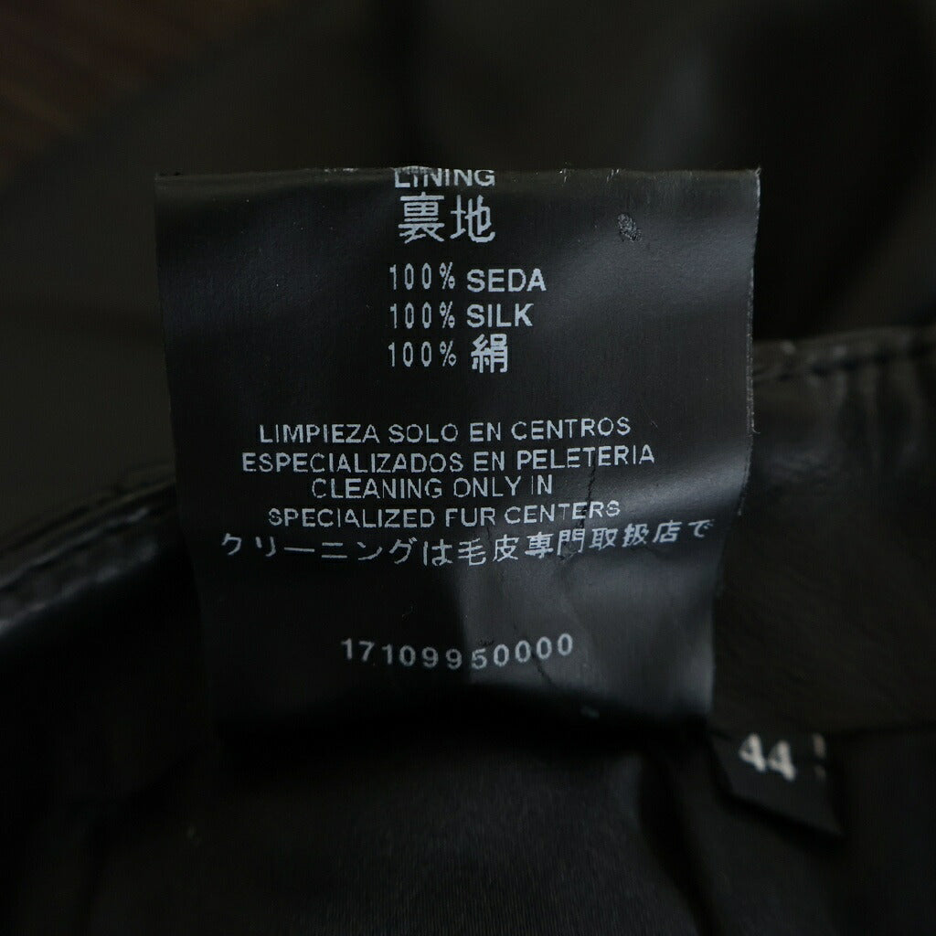 LOEWE(ロエベ) レザー スカート ブラック レディース