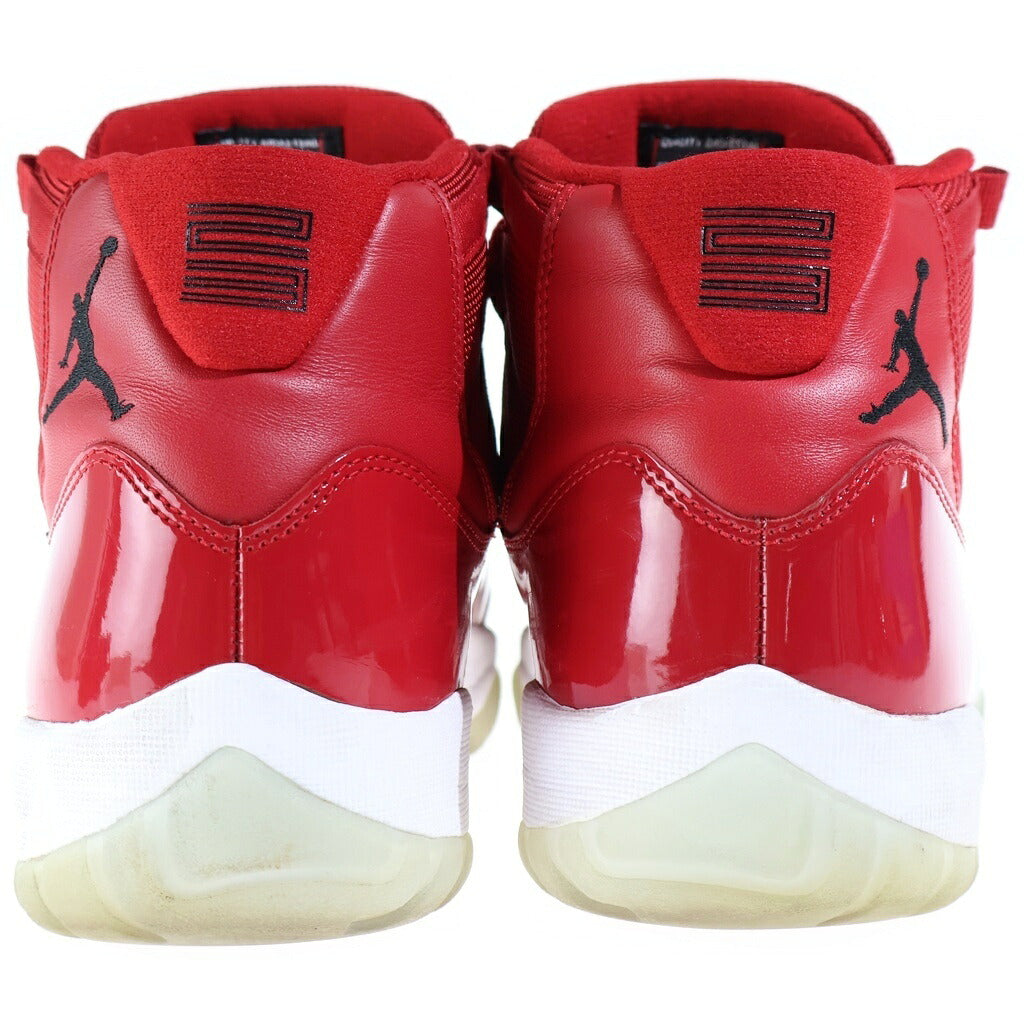NIKE(ナイキ) AIR JORDAN 11 RETRO 378037-623 エアジョーダン11 レトロ ハイカットスニーカー レッド US9/27cm