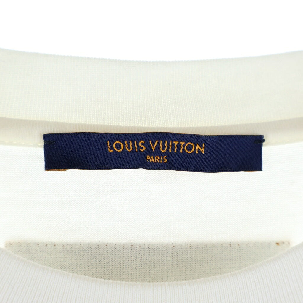 LOUIS VUITTON(ルイヴィトン) 21SS フロウティング LVプリンテッド クルーネック 半袖Tシャツ カットソー ホワイト RM211 NPG HKY86W