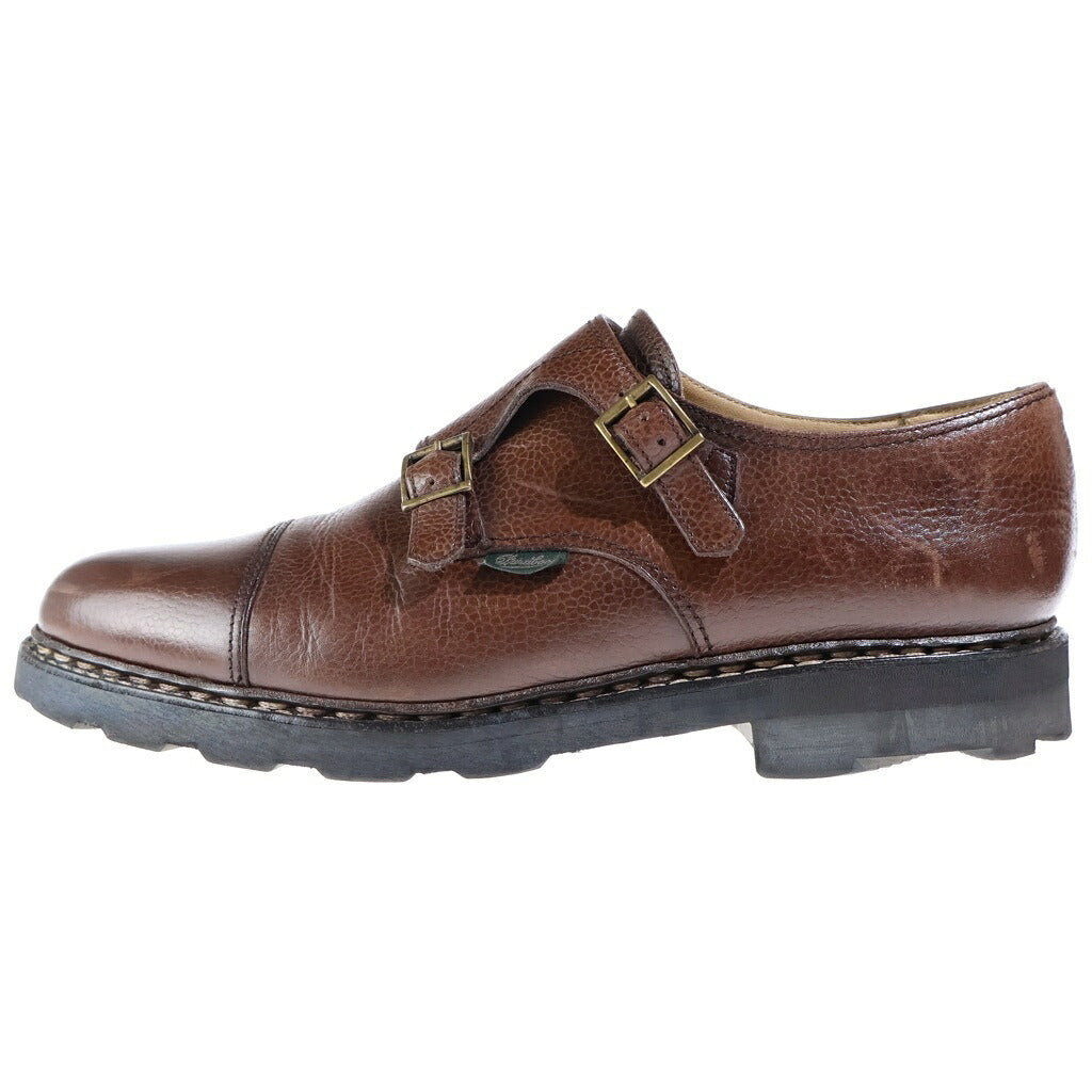 PARABOOT(パラブーツ) WILLIAM ウィリアム ダブルモンクストラップシューズ ブラウン 8502