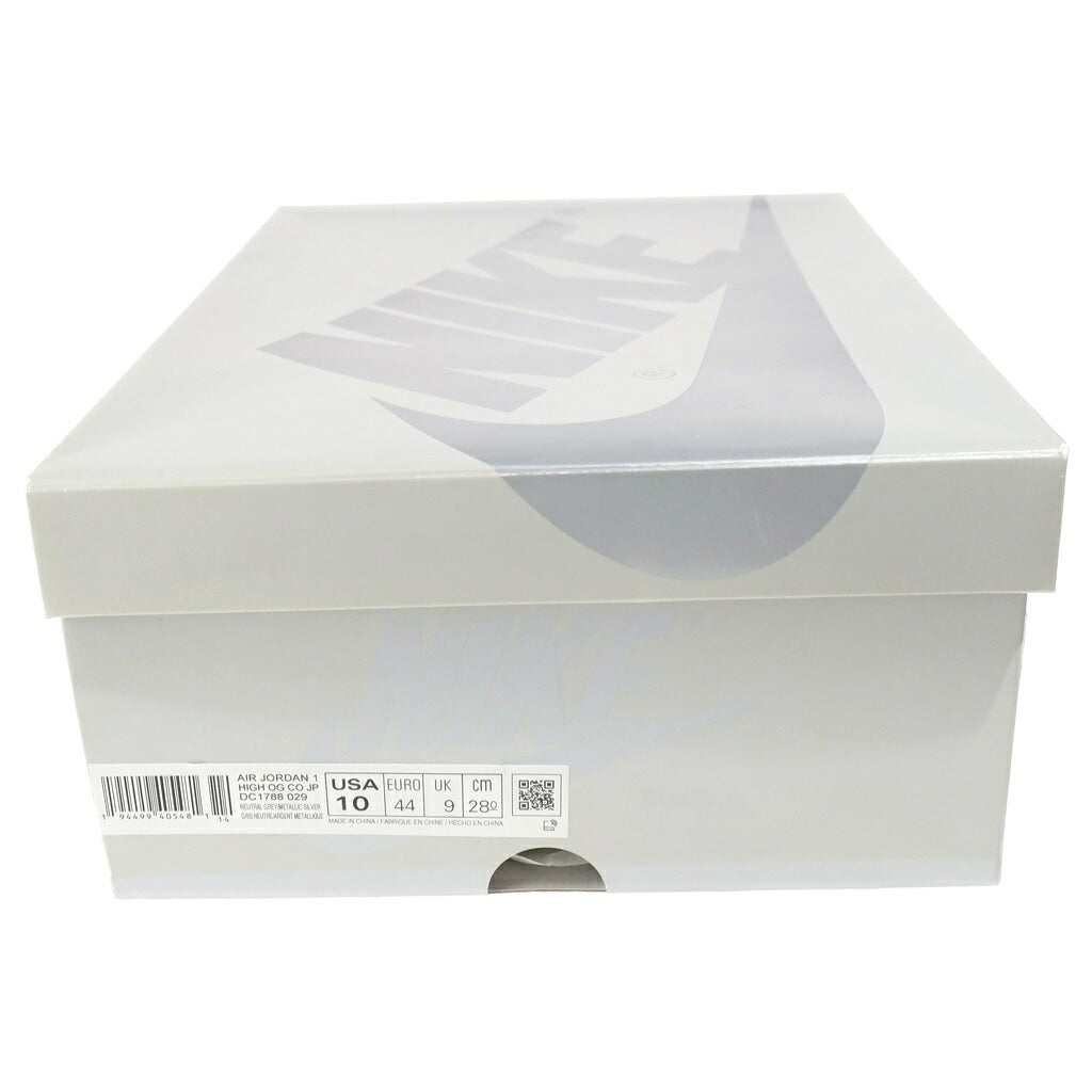 NIKE(ナイキ) AIR JORDAN1 RETRO HIGH OG CO.JP TOKYO (STANDARD BOX) DC1788-029 エアジョーダン1 レトロ トウキョウ (通常ボックス) ハイカットスニーカー グレー/シルバー US10/28cm