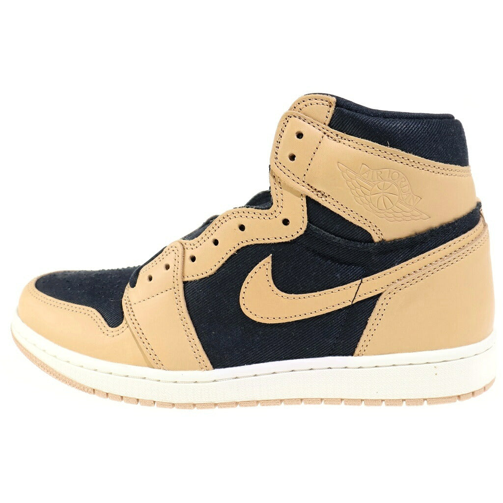 NIKE(ナイキ) AIR JORDAN1 RETRO HIGH OG VACHETTA TAN 555088-202 エアジョーダン1 レトロ バケッタタン ハイカットスニーカー ブラック/ベージュ US10/28cm