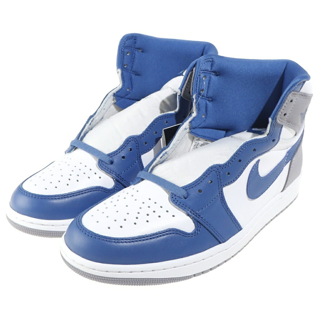 NIKE(ナイキ) AIR JORDAN1 HIGH OG TRUE BLUE DZ5485-410 エアジョーダン1 トゥルーブルー ハイカットスニーカー ホワイト/ブルー US10/28cm