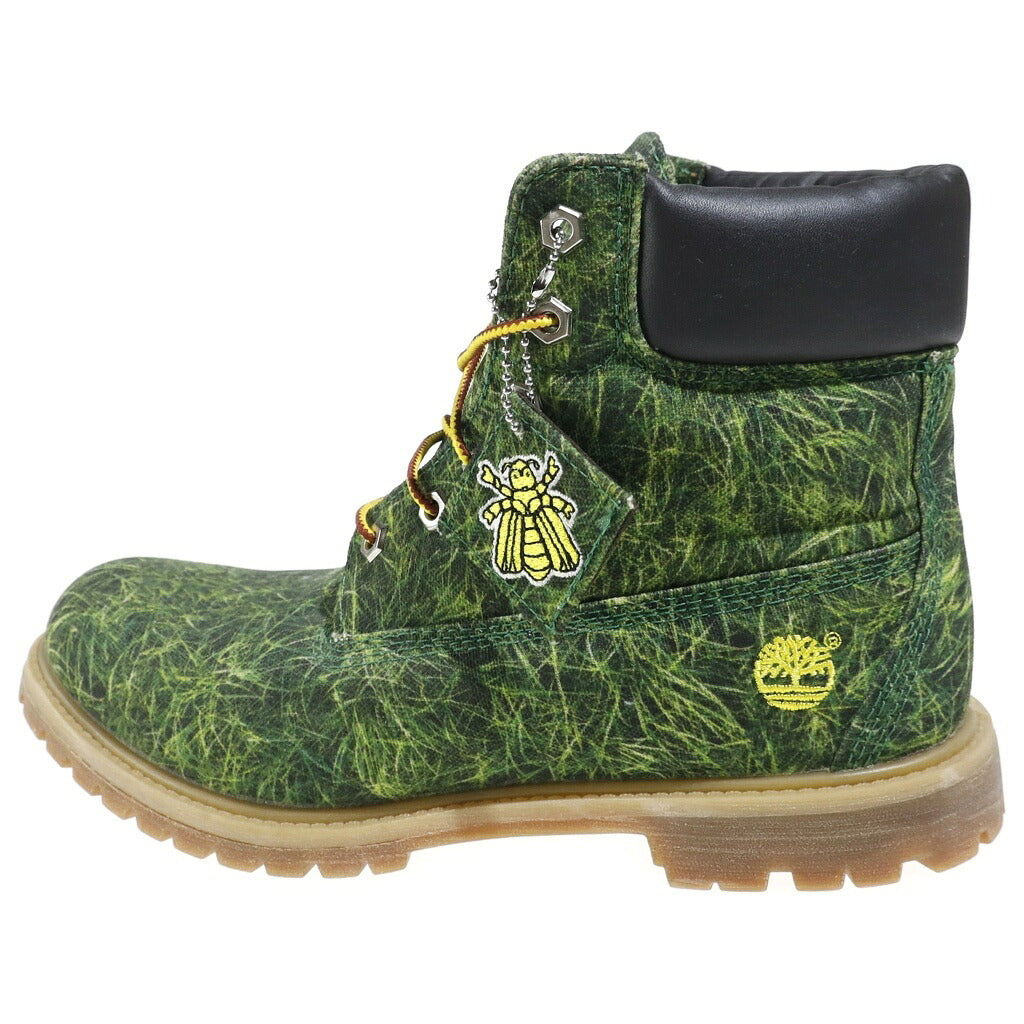 Timberland(ティンバーランド) ×BILLIONAIRE BOYS CLUB PREMIUM CANVAS BOOTS ビリオネア ボーイズ クラブ プレミアム キャンバス ブーツ グリーン US11/28cm A11YB