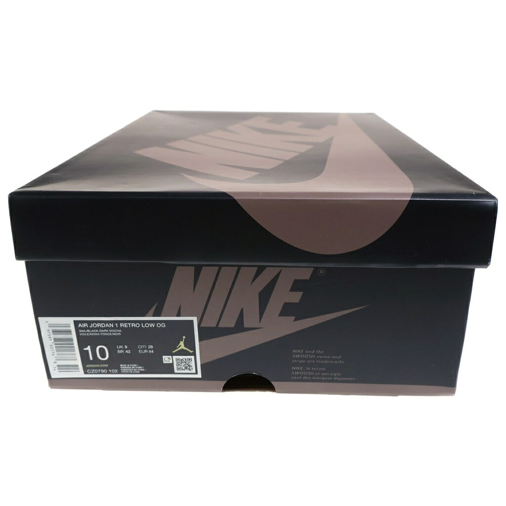 NIKE(ナイキ) AIR JORDAN1 RETRO LOW OG MOCHA CZ0790-102 エアジョーダン1 レトロ モカ ローカットスニーカー ブラック/ブラウン US10/28cm
