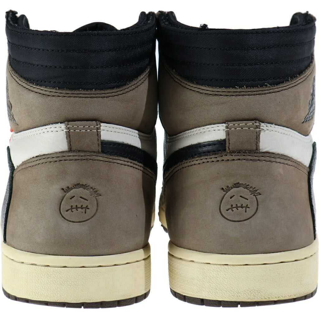 NIKE(ナイキ) ×TRAVIS SCOTT AIR JORDAN 1 HIGH OG TS SP CD4487-100 トラヴィススコット エアジョーダン1 ハイカットスニーカー ブラウン/ホワイト US10.5/28.5cm